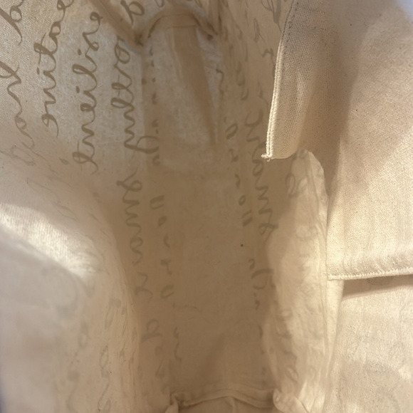No brand inspirational words tote bag with inside pocket - Picture 6 of 6